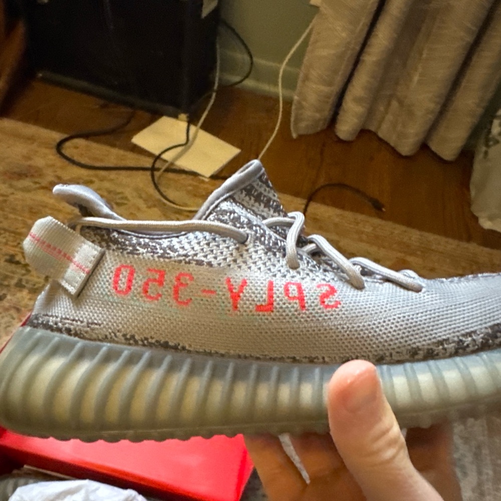 adidas Yeezy Boost 350 V2 in Gray and Pink